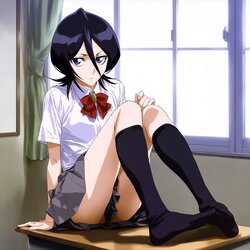 (Cyber-Wifu11) Rukia (Bleach) (AI Generated)